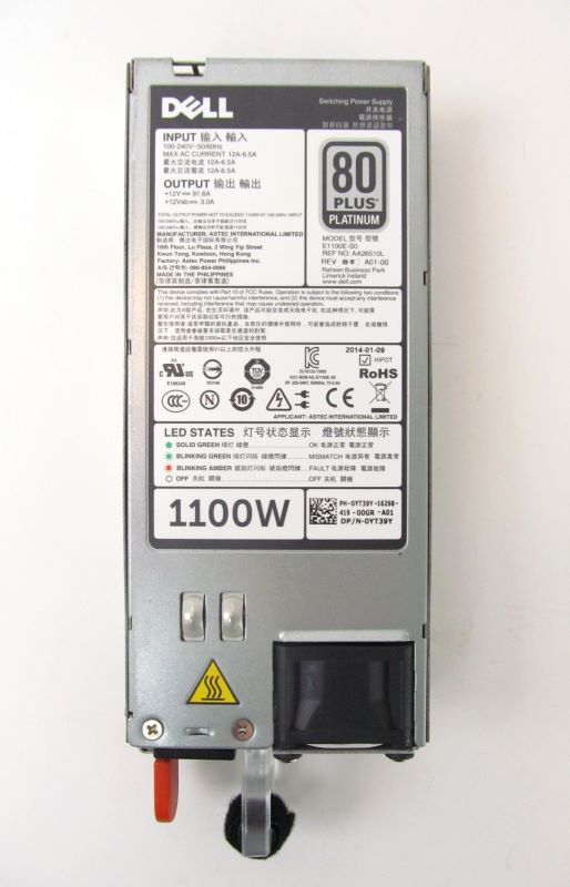Dell YT39Y 1100W AC Hot-Swappable Power Supply Unit