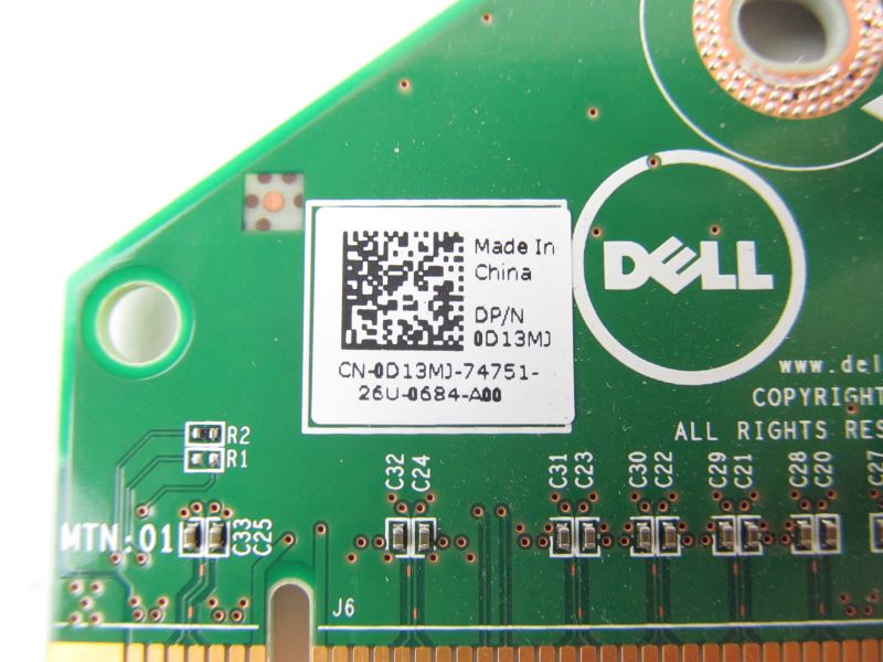 Dell D13MJ Riser Board #2 For PowerEdge R820