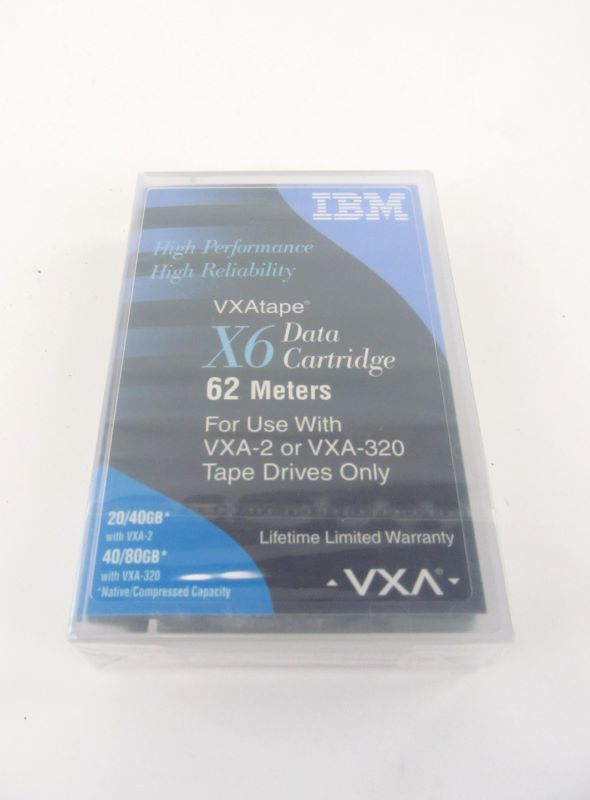 IBM 24R2134 New Sealed 6120 X6 Tape Cartridge 20/40Gb VXA2