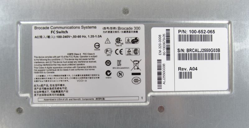 EMC 100-652-065 DS-300B 24-Port 8Gb Fibre Channel 8 Active Ports with SFP