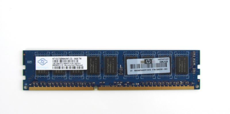 HP 500208-061 HP 1Gb PC3-10600E Memory