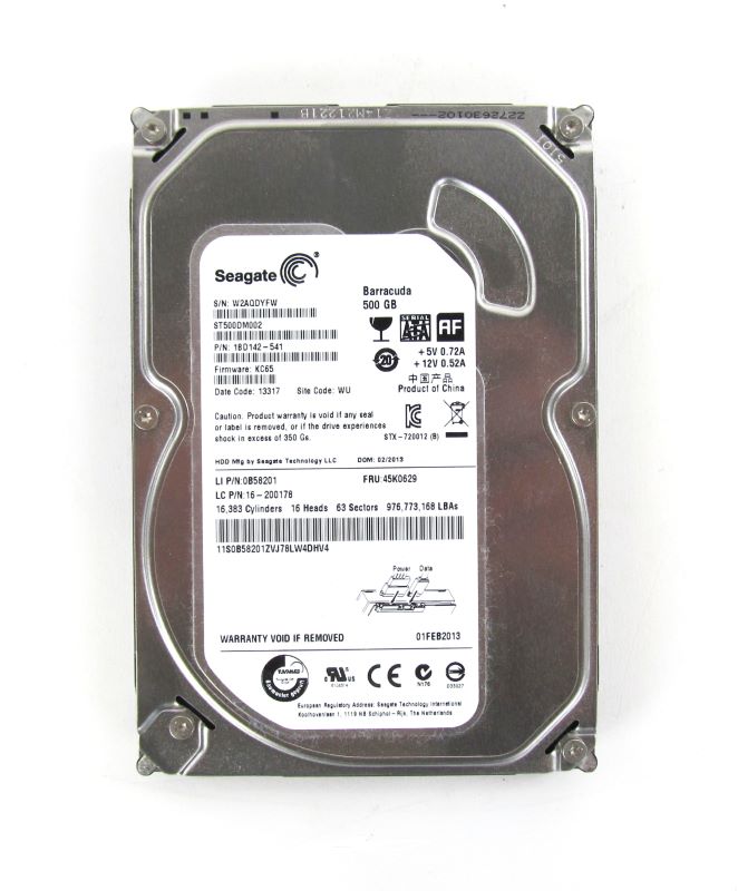 Lenovo 45K0629 500Gb 7.2K RPM 3.5" SATA Hard Disk Drive HDD