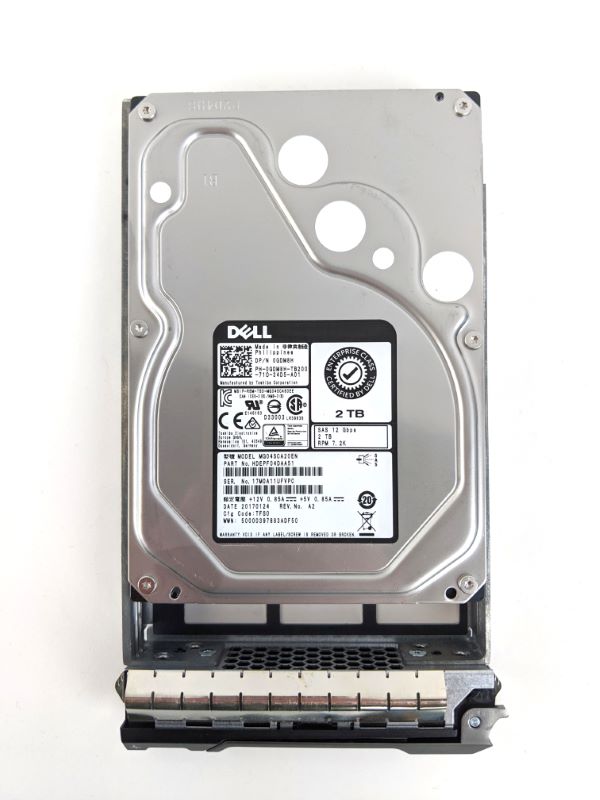 Dell GDM8H 2Tb SAS 12Gbps 7.2K RPM Hard Disk Drive HDD with R series tray