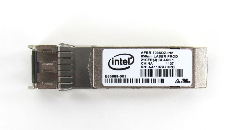 Intel AFBR-703SDZ-IN2 Dual Rate 1G/10G SFP+ Transciever Module
