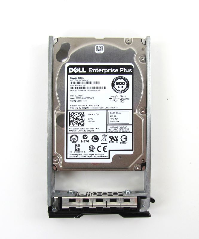 Compellent 05J9P-CML 900Gb SAS 6Gbps 10K 2.5" SC220 Hard Disk Drive HDD