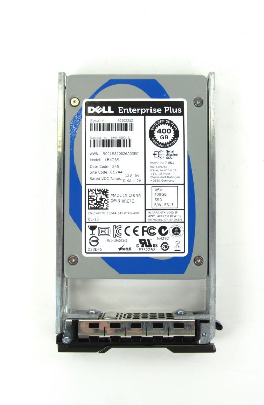 Compellent XRC7G-CML SC220 Tray 400Gb SLC SAS 6Gbps SSD