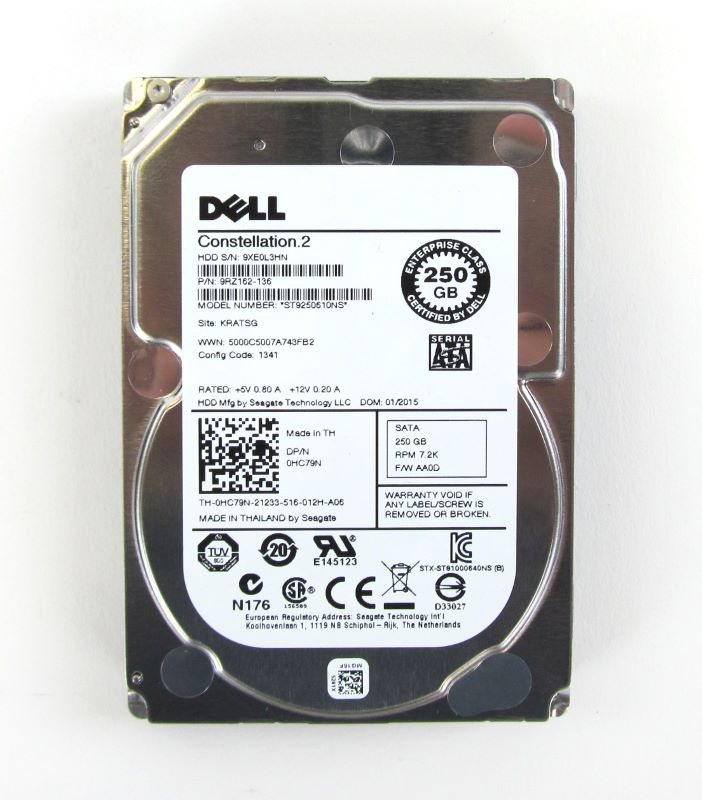 Dell HC79N 250Gb 7.2K 2.5" SATA Hard Drive