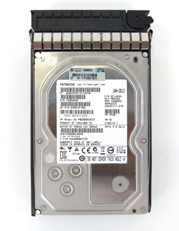 HP 508040-001 2Tb SATA 7200 RPM 3.5" Hard Drive