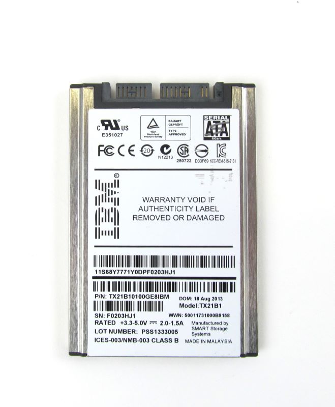 IBM 00W1124 100Gb MLC SATA 1.8" SSD