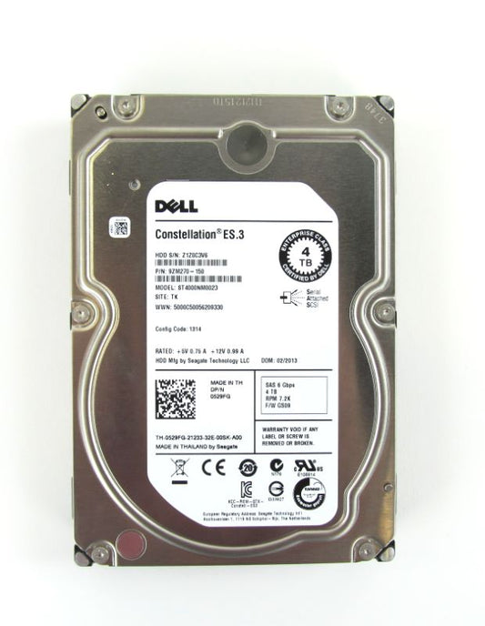 Dell 0529FG 4Tb 7.2K RPM 6Gbps SAS Hard Disk Drive HDD