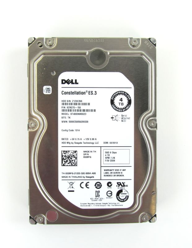 Dell ST4000NM0023 4Tb 7.2K RPM 6Gbps SAS Hard Disk Drive HDD