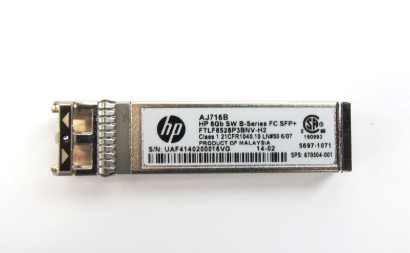 HP AJ716B Shortwave 8Gb SW B-Series FC SFP+