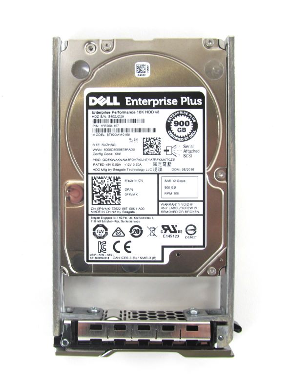 Equallogic F4VMK Equallogic 900Gb SAS 10K 12Gbps 2.5" Hard Drive
