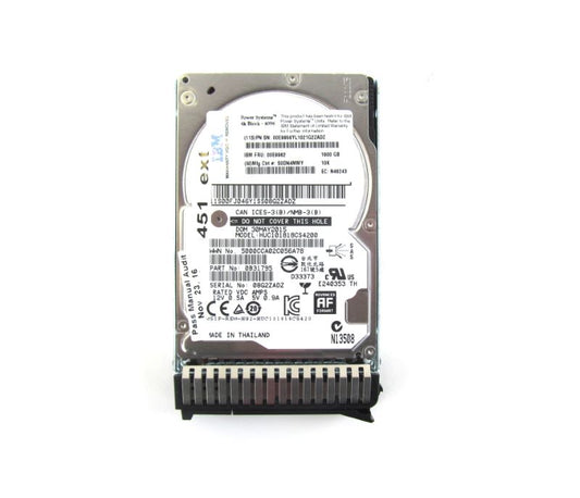 IBM ESFV 1.8Tb 10K SAS 2.5" SFF Hard Drive CCIN 59DE