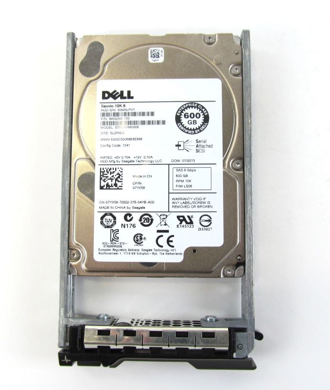 Dell 7YX58 600GB 10K RPM SAS 2.5" 6Gbps HDD ST600MM0006