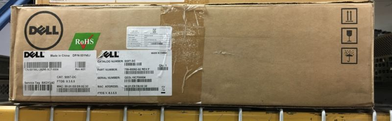 Dell S55T-DC 44 Port Gigabit 4X SFP Port DC Power Switch