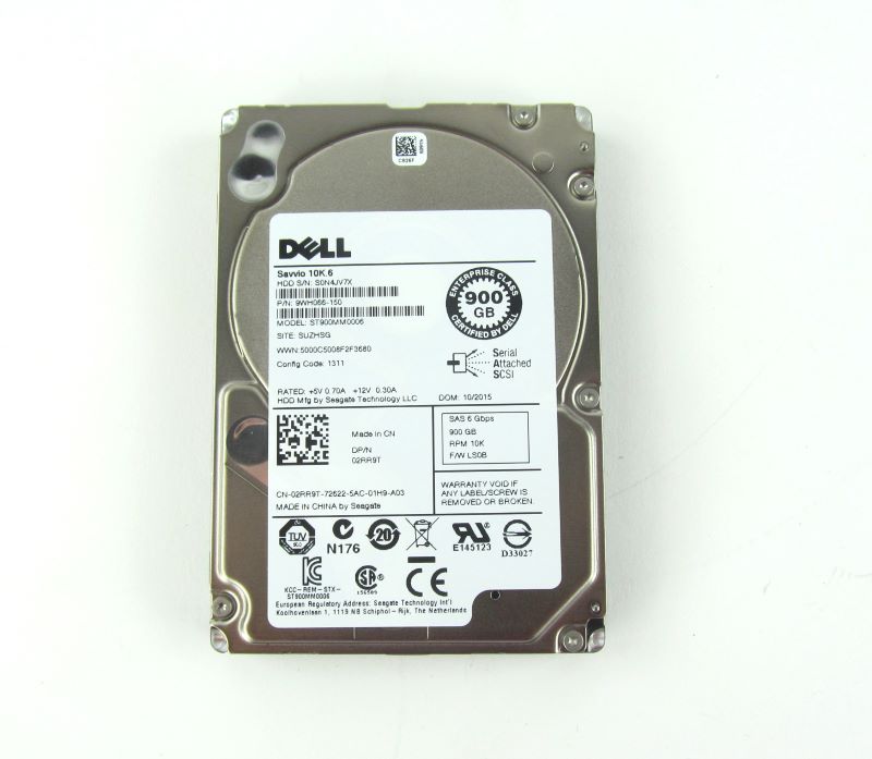 Dell 2RR9T 900 Gb 10K 6 Gbps SAS 2.5" Hard Drive in 3.5" PowerVault Tray