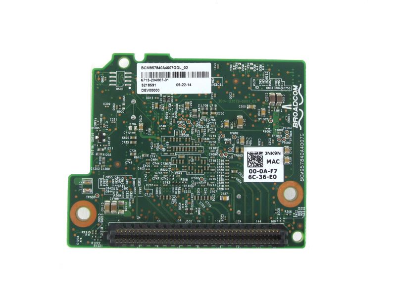 Dell JNK9N Broadcom 10Gbe 4-Port Network Daughter Card
