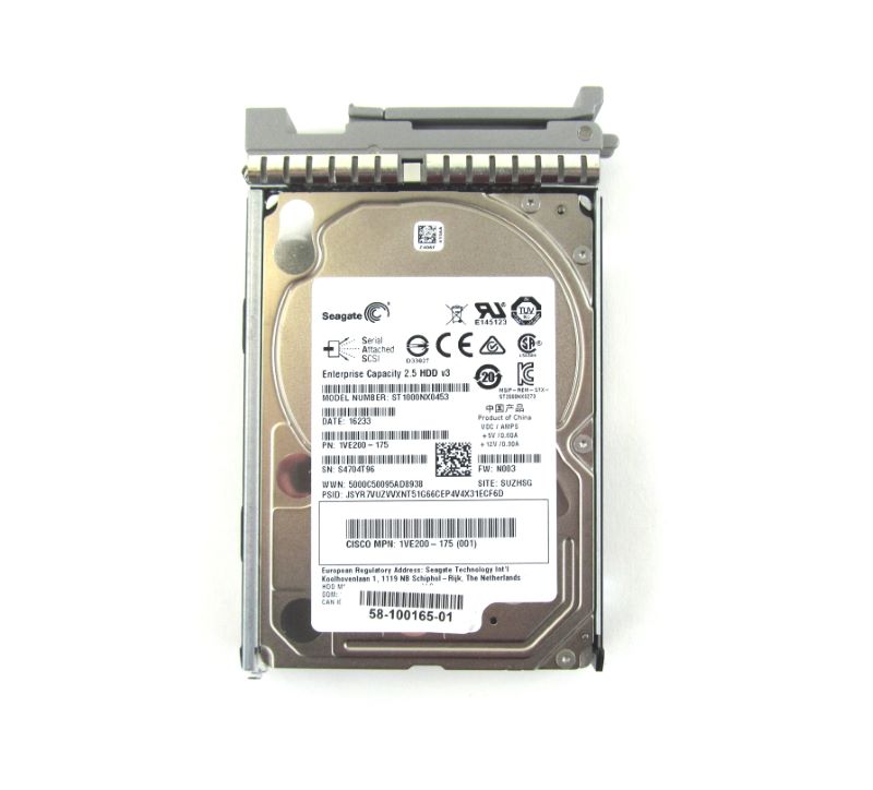 Cisco UCS-HD1T7K12G 1Tb 12G SAS 7.2K RPM SFF Hard Disk Drive