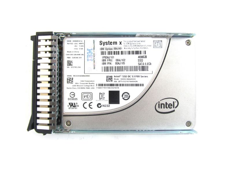IBM 00AJ162 400Gb 6GBPS SATA SSD G3 H/S HHD