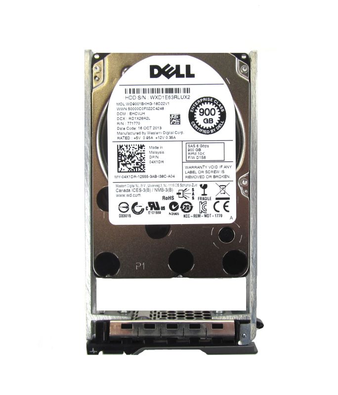 Dell 4X1DR 900GB 10K SAS 6GBPS 2.5 HDD WD9001BKHG