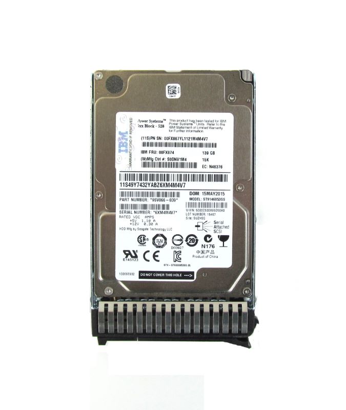 IBM ESDU 139Gb SAS 15K RPM SFF3 Hard Drive 59FD