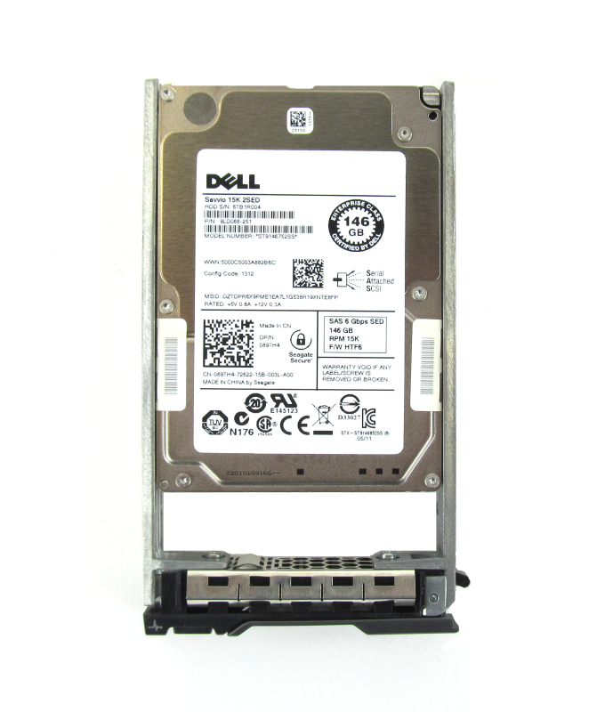 Dell 89TH4 146Gb SAS 15K 6Gbps 2.5" SED Hard Drive