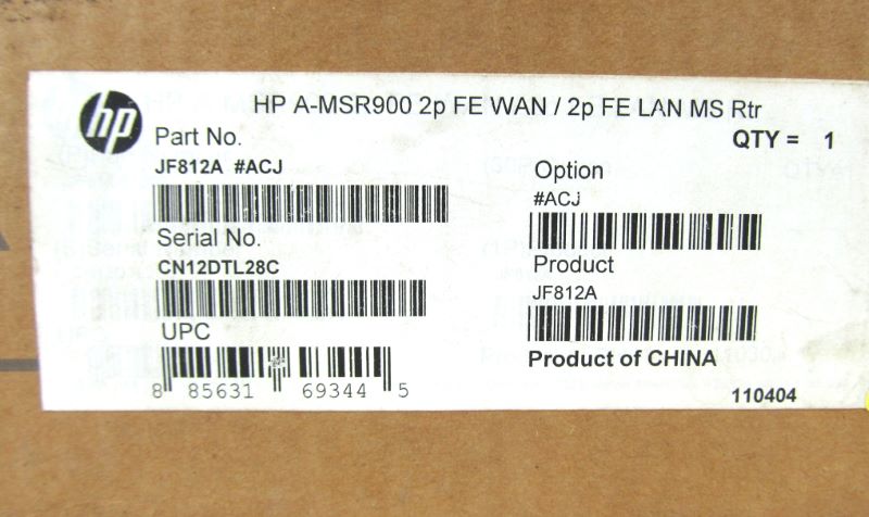 HP JF812A MSR900 Router