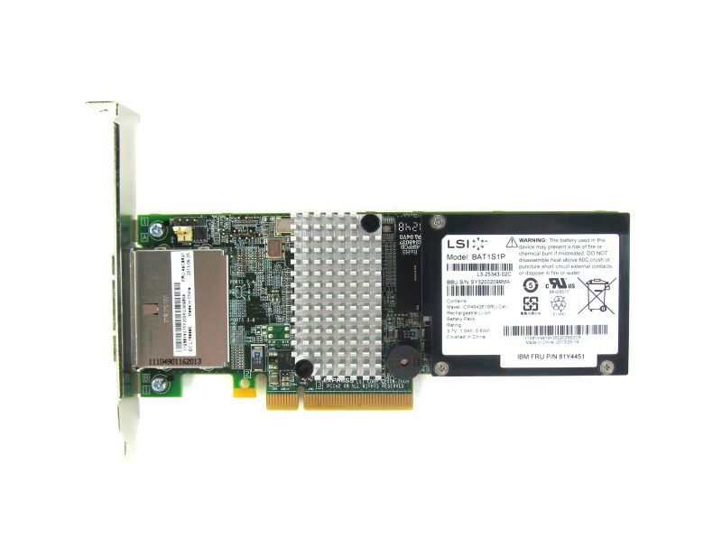 Intel 46C8931 M5025 6G PCIE SAS/SATA Raid Card NO BATTERY