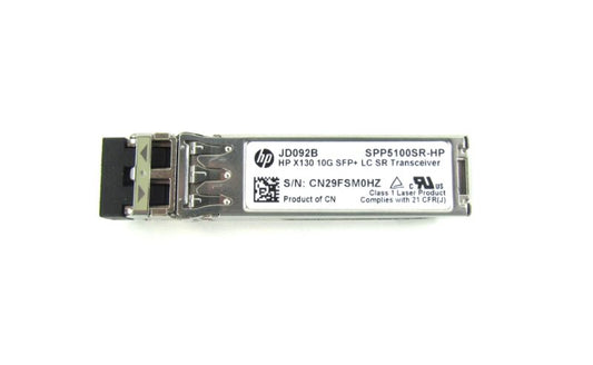 HP JD092B X130 SFP+ LC SR Transceiver