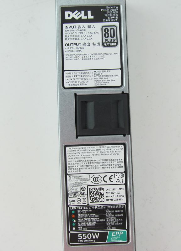 Dell X185V 550W Power Supply