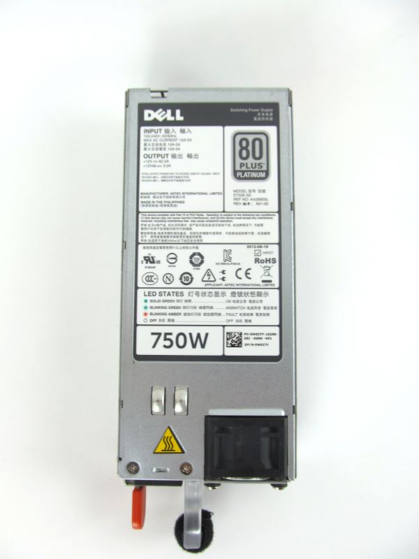 Dell W0CTF 750W 80 Plus Platinum Power Supply