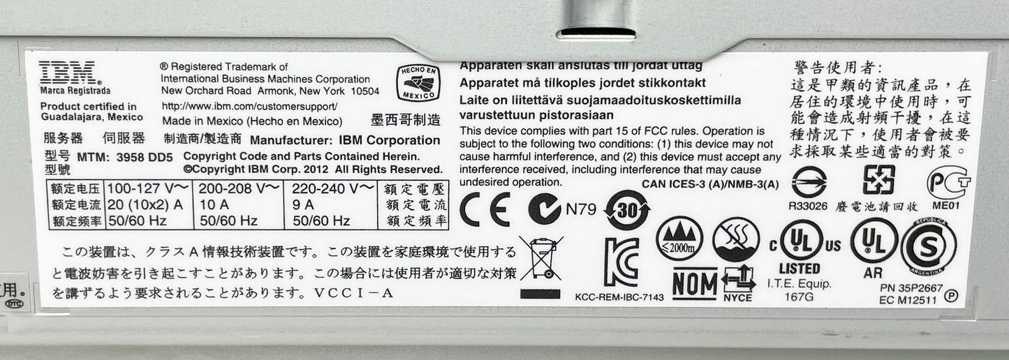 IBM 3958-DD5 TS Server