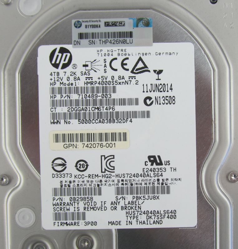 HP H6Z87A HPE 3PAR StoreServ M6720 4TB