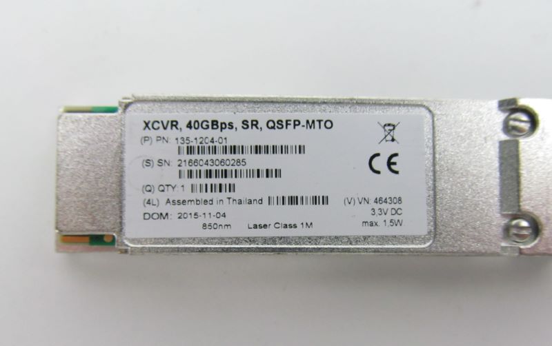Sun 135-1204 (X2124A-N) 10Gbs QDR InfiniBand/40Gb/Secr QSFP Trnsvr