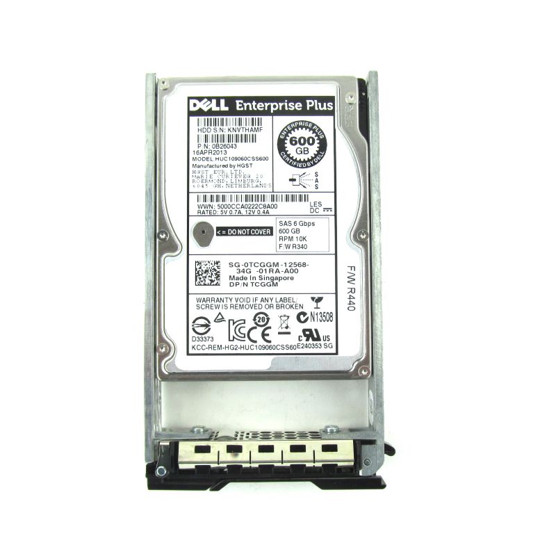 Compellent TCGGM-CML 600GB 6GBPS 10K 3.5" (SC220)