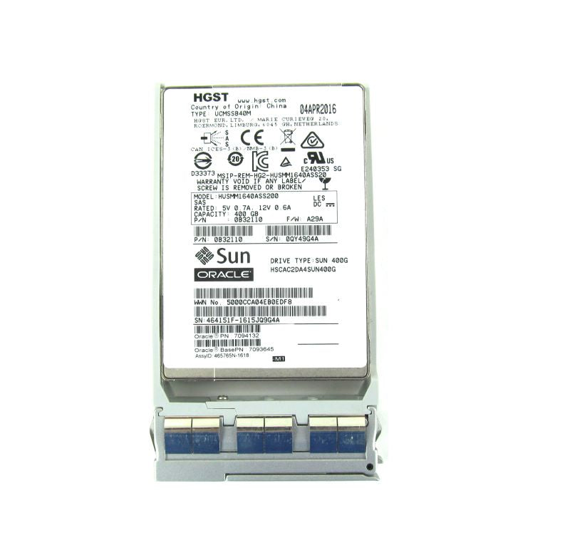 Oracle 7094132 (7110933) 400GB 2.5-INCH SAS3 SSD WITH MARLIN