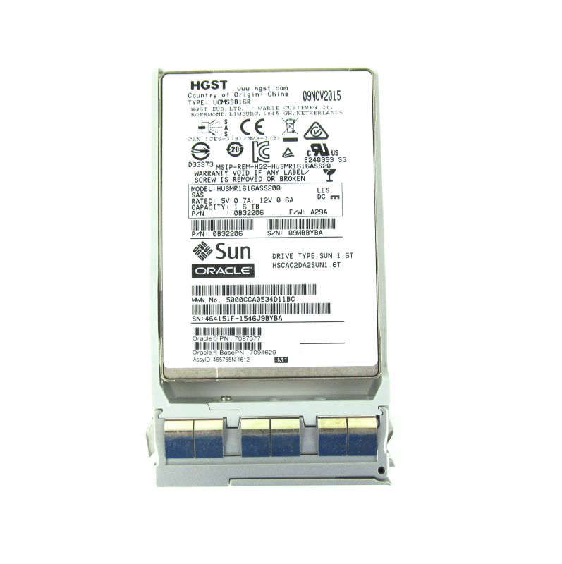 Oracle 7097377 (7104204) 1.6TB SAS-3 2.5" SSD HDD