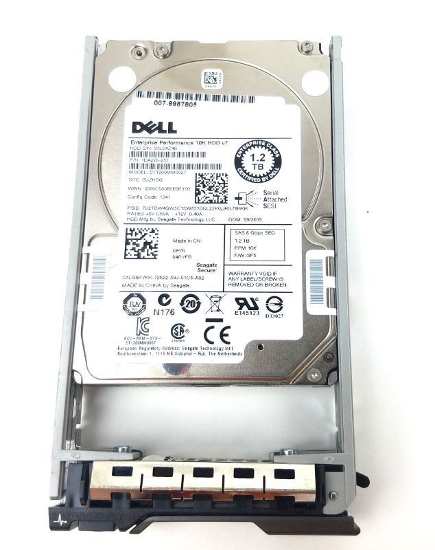 Dell 4RYFR 1.2TB 10K 6G 2.5" SED SAS HDD ST1200MM0027