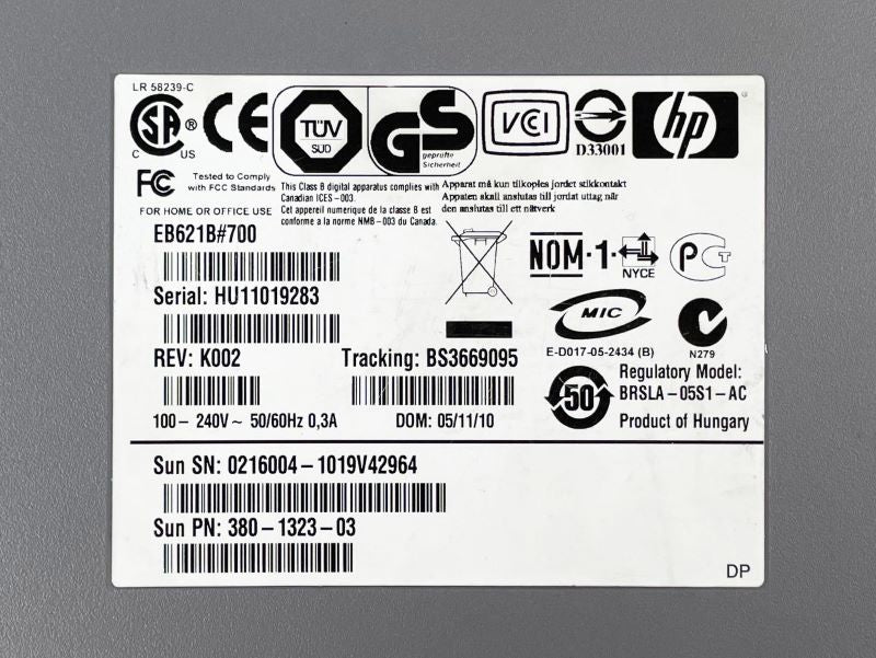 Sun 380-1323 StorEdge DAT72 Desktop Tape Drive