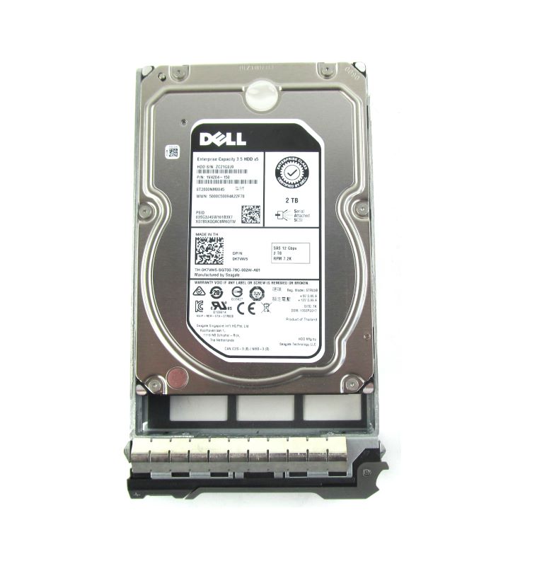 Dell K7VW5 2TB 7.2K SAS 3.5 12G ST2000NM0045 HDD