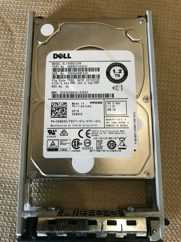 Dell 89D42 1.2TB 10K SAS 2.5 12G 512n 128mb AL14SEB120N
