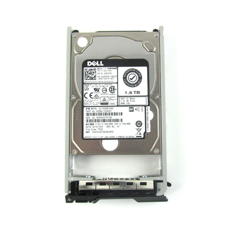 Dell GP3FR 1.8TB 10K 12GBPS 2.5" SAS HDD AL14SEB18EQ