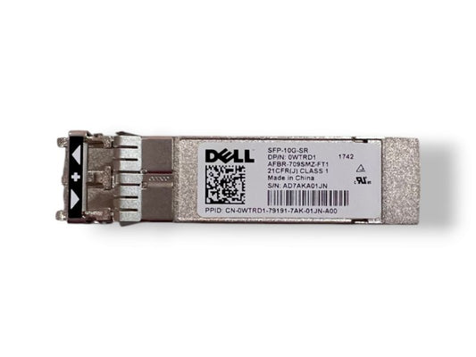 Dell 407-BBOU Transceiver, SFP+, 10GbE, SR, 850nm Wavelength, 300m Reach
