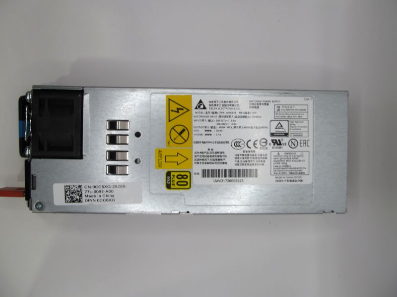 Dell CC6XG 460W Reverse Airflow (PSU to I/O) AC Power Supply 8132