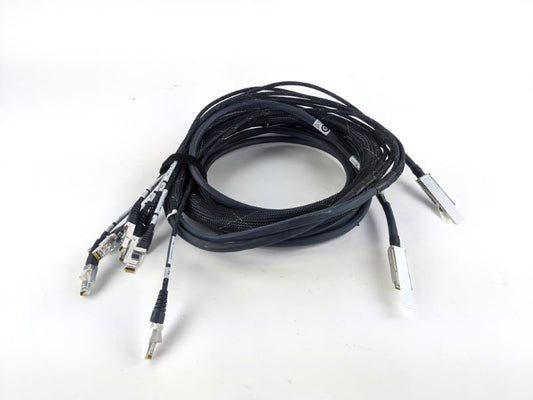 Pack of 2 EMC 038-003-706 4.5M QSFP To 4X HSSDC Cables with Cable Sleeve