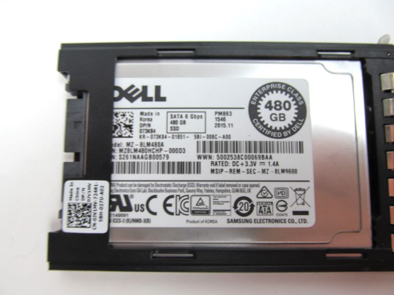 Dell 73K84-FC630 480GB SATA 6 Gbps SSD Solid State Drive with FC630 FC430 Tra