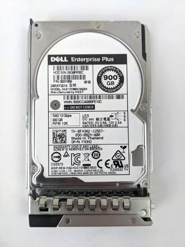 Dell FH3H2 900Gb SAS 10K 12Gbps 2.5" HDD Hard Disk Drive