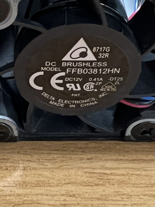 Dell N1548P-FANKIT DC12V Brushless Fan Kit of 2 for N1548P Switches