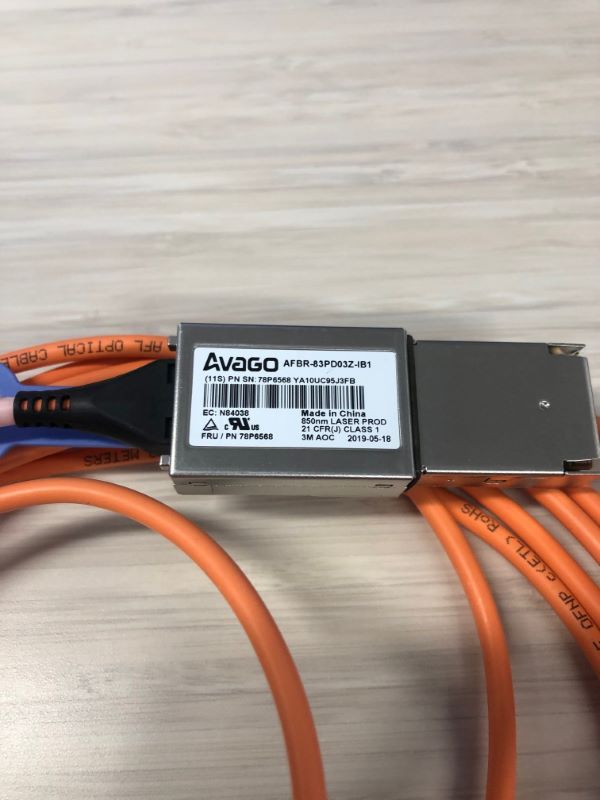 IBM 78P6568 Active Optical Cable (AOC) 3.0M fanout Cable (1)